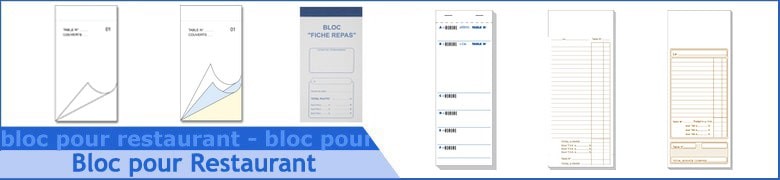 Carnet et Bloc Restauration