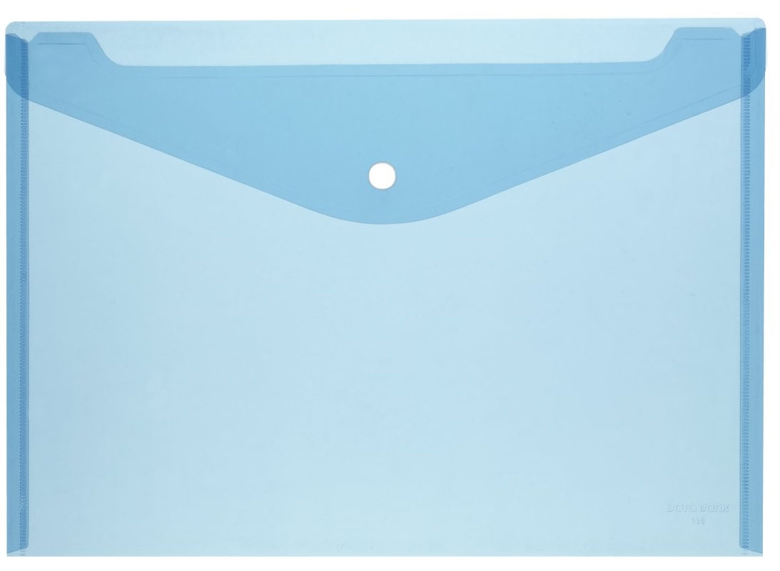 Pochette Enveloppe A4 à bouton-pression - Bleu HERLITZ
