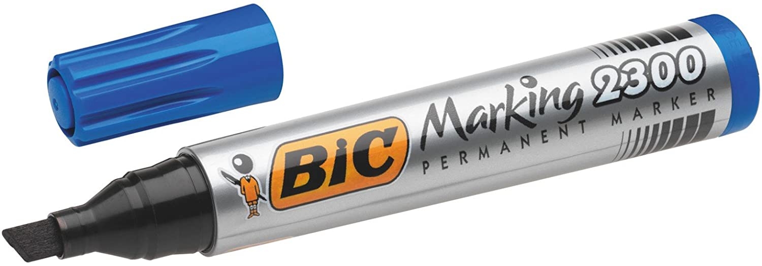 BIC Marqueur permanent 2300 - Bleu (support lisse) 8209253
