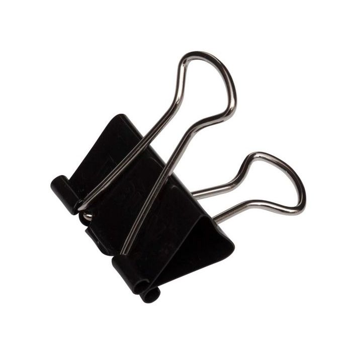 Pince double clip - Medium (41 mm noir)