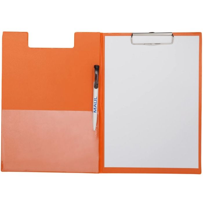 Porte Bloc Dossier A4 avec Pochette - Orange MAUL 2339243
