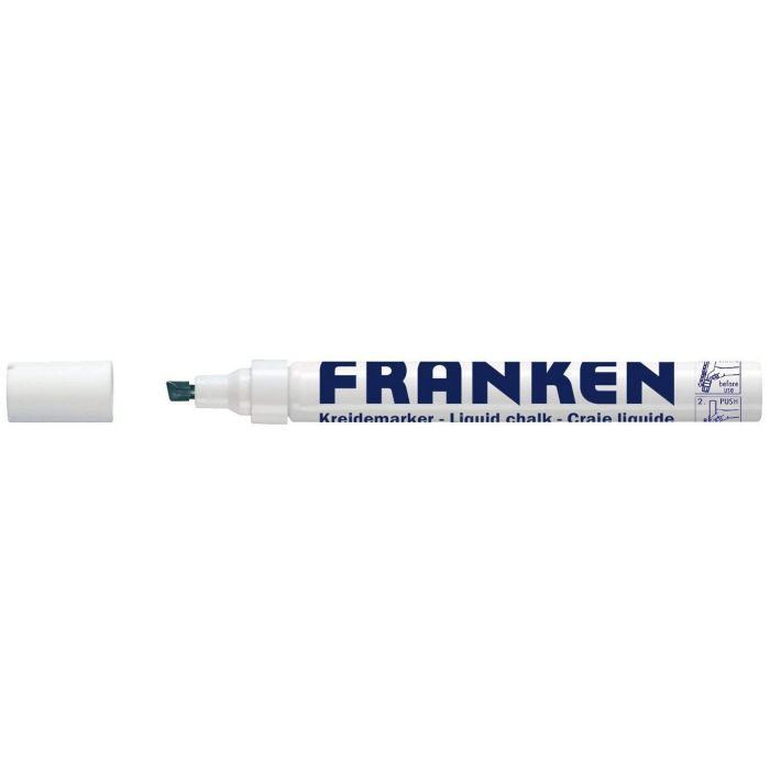 Marqueur à Craie Liquide 2 - 5 mm - Blanc FRANKEN ZKM 09