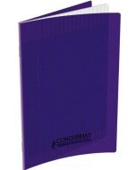 Cahier d'écolier - 96 pages Grands carreaux - 170 x 220 mm - Polypro Violet : CONQUERANT Visuel