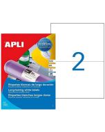 Étiquettes adhésives spéciales intempéries - 210 x 148,5 mm APLI Lot de 200