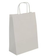 Sac en Papier - 250 x 110 x 310 mm - Kraft Blanc APLI Lot de 50