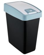 Photo Poubelle avec couvercle - 25 litres - Anthracite/Crème KEEEPER Magne