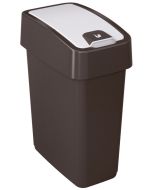 Photo Poubelle avec couvercle - 25 litres - Anthracite/Crème KEEEPER Magne