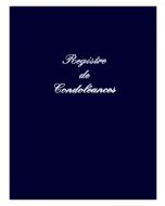 Registre de condoléances pour Messages - Bleu ELVE modèle