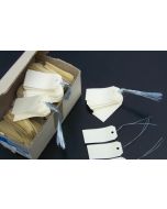 Etiquettes à trou et fil de fer - 100 x 51 mm - Beige : AGIPA Lot de 1000 Photo