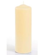 Bougie cylindrique Crème 20 cm : STARPAK 