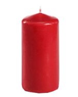 Bougie cylindrique Rouge 10 cm PAP STAR 