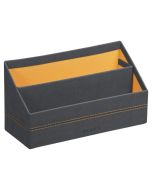 Corbeille à Courrier 3 compartiments - Noir : WEDO Office Photo