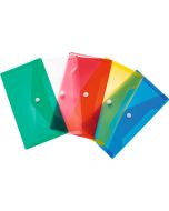 Pochette enveloppe DL à bouton-pression - Transparente HERMA