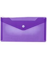 Pochette enveloppe DL à bouton-pression - Transparente HERMA