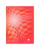 CLAIREFONTAINE Cahier Crystalline - POLYPRO - 96 pages à grands carreaux - 240 x 320 mm (Fournitures scolaires) rouge