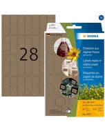 Étiquettes muiti-usages - Brun naturel - 13 x 40 mm HERMA Lot de 672