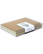 Carte en papier - 160 x 160 mm - Blanc naturel POLLEN Natura Lot de 25