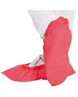 Sur-chaussures en CPE - Rouge HYGOSTAR Lot de 100