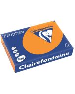 Ramette de papier de 500 feuilles A3 - Orange fluo : CLAIREFONTAINE Trophée Visuel
