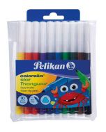 Photo Étui de 10 Feutres - Colorella Star Triangular - Assortiment PELIKAN 