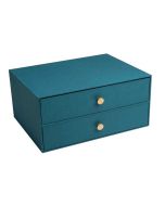 Module de rangement 2 tiroirs -  Office by Me - Bleu canard EXACOMPTA