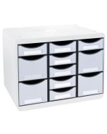Module de rangement 11 tiroirs - Big Box Multi - Gris : EXACOMPTA Office image