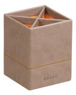 Pot à crayons 4 compartiments - Noir/Orange RHODIA