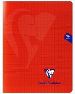 Cahier A4 - 96 pages - Grands Carreaux - Violet CLAIREFONTAINE Mimesys