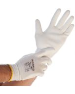 Gants de travail en nylon ULTRA FLEX MAIN - Blanc - Taille XL HYGOSTAR