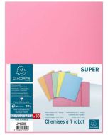 Lot de 50 Chemises à 1 rabat - Rose EXACOMPTA Photo