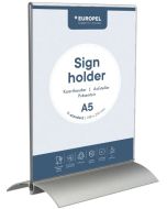 Présentoir de table avec socle en aluminium - A5 : EUROPEL image
