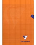 Cahier A4 - 96 pages - Grands Carreaux - Orange CLAIREFONTAINE Mimesys