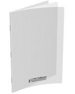 Cahier 96 pages Petits carreaux - 240 x 320 mm - Polypro Incolore CONQUERANT 