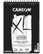 Photo CANSON :  Bloc pour croquis A4 - XL Dessin noir - 400039086