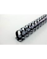 Baguettes de 21 anneaux - 12 mm - Noir GBC Lot de 100