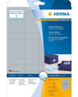 Étiquettes adhésives - Argent - 45,7 x 21,2 mm HERMA 4097 Signalisation