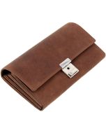 Porte-monnaie de Serveur en Cuir avec chaînette en métal - Noir : ALASSIO Image