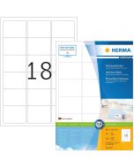 Etiquettes adhésives - 63,5 x 46,6 mm - Blanc : HERMA Premium Lot de 1800 Modèle