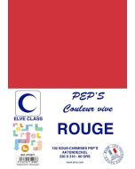 Sous-Chemise pour dossier A4 - Rouge ELVE Pep's Lot de 102