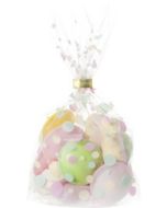 Sachet transparent avec fond - Imprimé à pois - 110 x 190 mm FOLIA