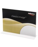 Porte-visuel droit - A3 paysage DEFLECTO Exemple modèle