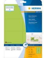 Étiquettes adhésives - Vert fluorescent - 99,1 x 67,7 mm HERMA 5147