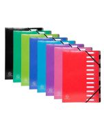 53929E EXACOMPTA  : Trieur avec élastiques  Assortiment 