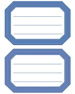 Etiquettes pour Livres - 82 x 55 mm - Contour Bleu : HERMA Lot de 12 Visuel