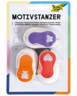 Set de 3 Perforateurs à motifs Coeur, Ours, Papillon : FOLIA image