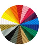 Feuille cartonnée ondulée - 500 x 700 mm - Jaune citron : FOLIA Visuel