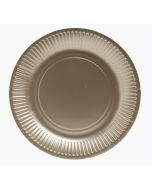 Assiette jetable en carton - Or  - 230 mm PRO NAPPE Lot de 10