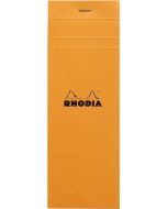 Bloc-Notes quadrillé - 74 x 210 mm : RHODIA N°8 Couverture Orange Visuel