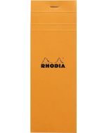 Bloc-Notes quadrillé - 74 x 210 mm : RHODIA N°8 Couverture Orange Visuel