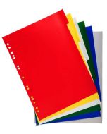 Jeu de 6 intercalaires souples en PP - Format A4 Maxi - Assortiment EXACOMPTA Image